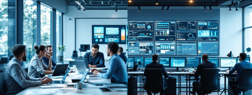 IT solutions vs managed services comparison graphic - 2025 business tech guide