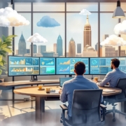 Managed Services Cleveland: Business professionals in Cleveland reviewing managed IT service options with a technology provider, highlighting pricing and SLA expectations.