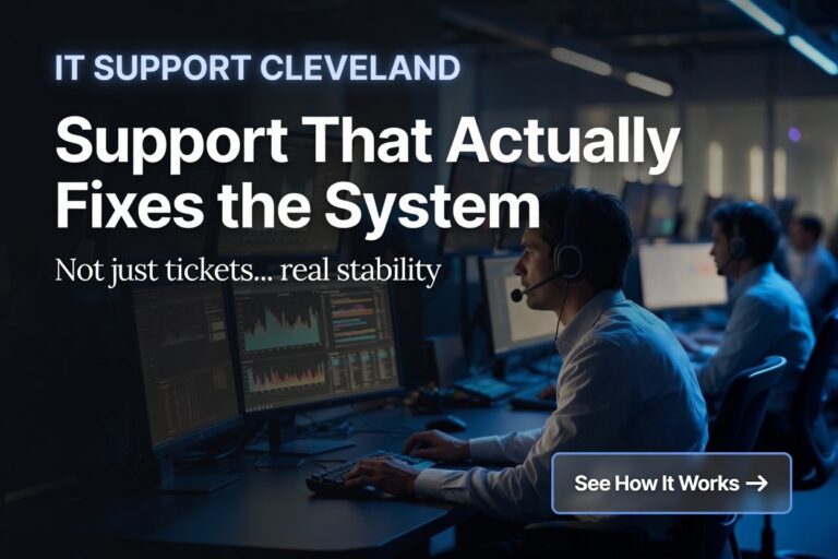 IT support Cleveland helping businesses maintain stable and efficient systems