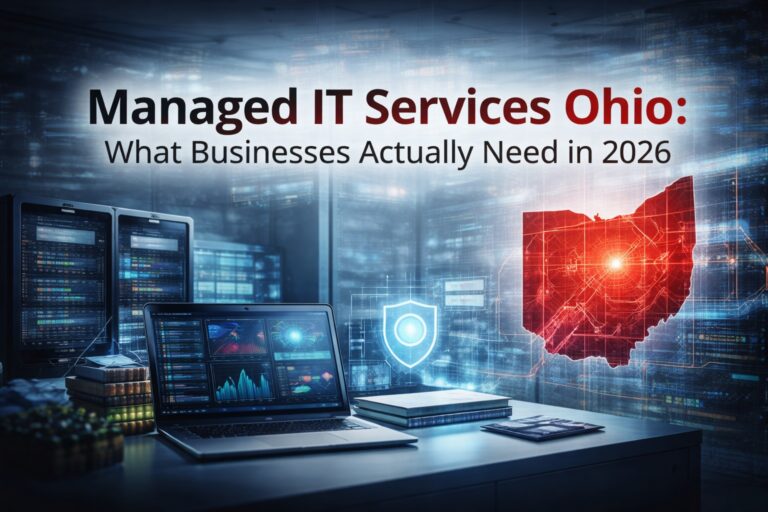 managed IT services ohio hero image showing secure business IT environment in 2026
